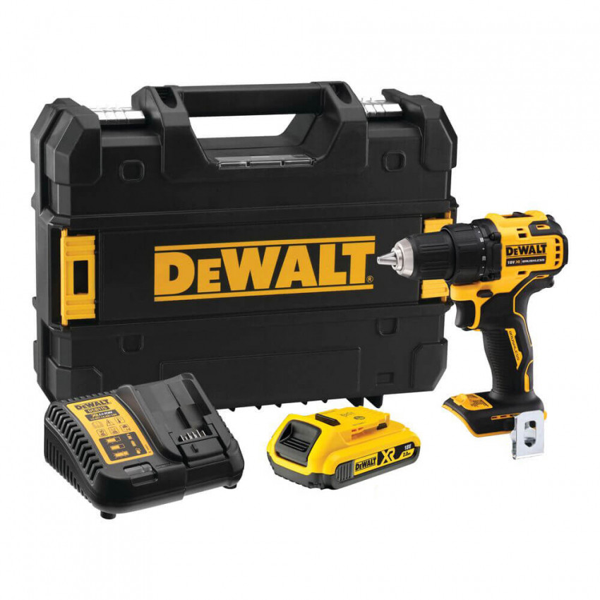 Дриль-шурупокрут акумуляторний безщітковий DeWALT DCD708D1T-DCD708D1T