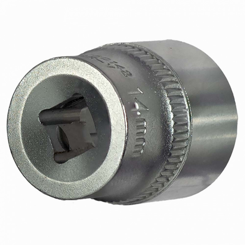 Насадка шестигранна коротка 1/4" 14мм CrV ULTRA (6060142)-6060142