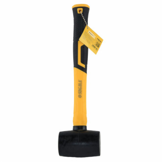 Киянка гумова чорна 225г фібергласова рукоятка SIGMA (4317341)-[articul]