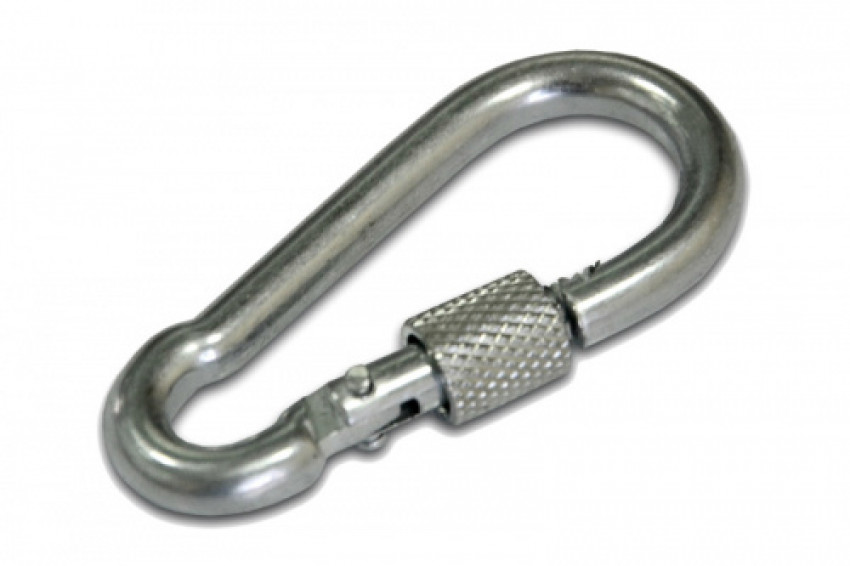 Карабін із замкомм 9х90мм оц. (пачка, кратно10шт) APRO-CF-L9