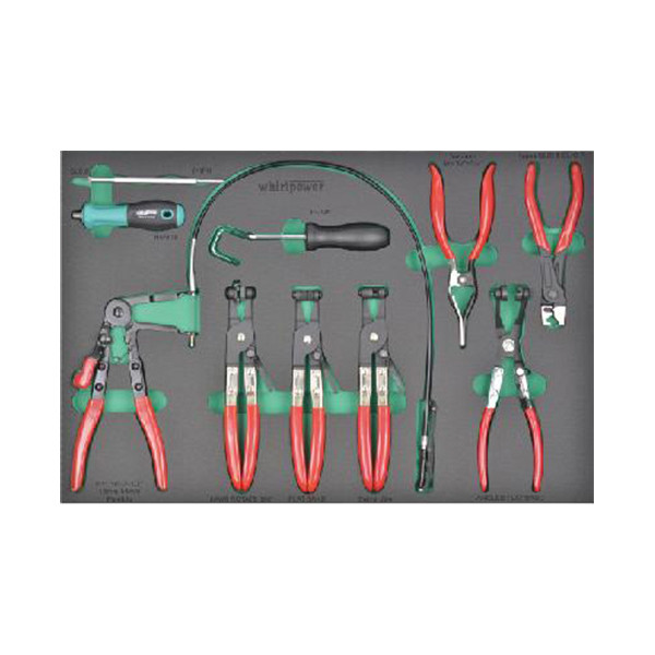 Набір зажимів для різних типів хомутів (ШРУСа, прижинних та ін.) 10од ложемент-AE-AU03