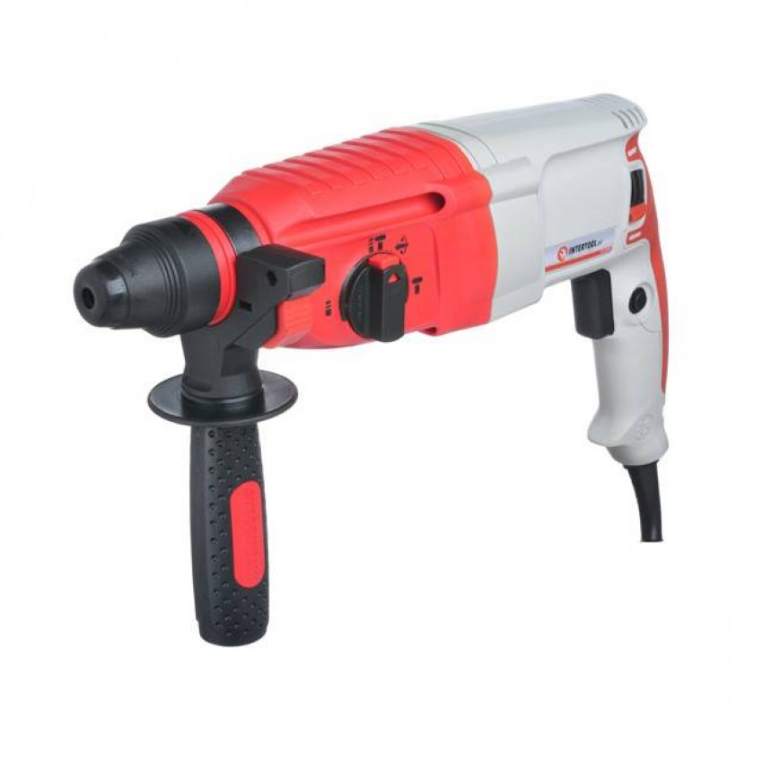 Перфоратор, 0,8 кВт, 3,2 Дж, 0-900 об/хв, 0-4400 уд/хв, 3 режими, SDS plus INTERTOOL DT-0180-DT-0180