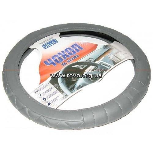 Чехол на руль VITOL PU 100103GY M (25)-PU 100103GY M (25)