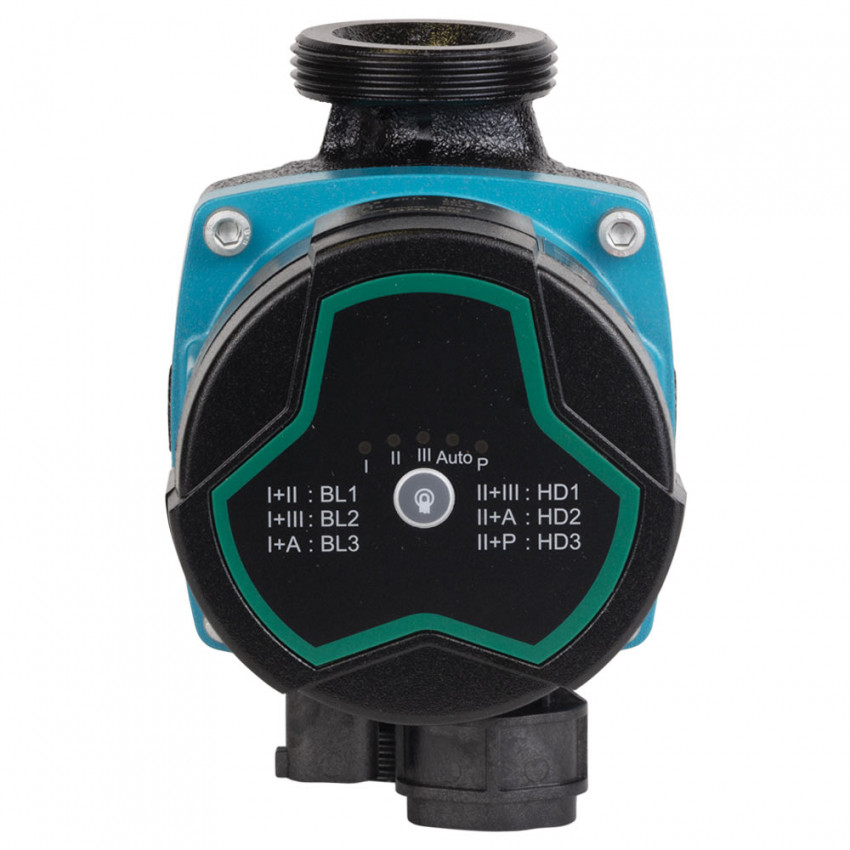 Насос циркуляційний енергозберігаючий 5-60Вт Hmax 8м Qmax 63л/хв Ø1½" 130мм + гайки Ø1" AQUATICA GPA25-8/130 III (774062)-774062