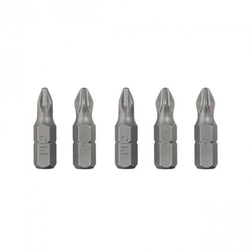 Комплект отверточних насадок PH2 1/4 "* 25мм, ACR, S2, уп. 5од., STORM INTERTOOL VT-0207-VT-0207