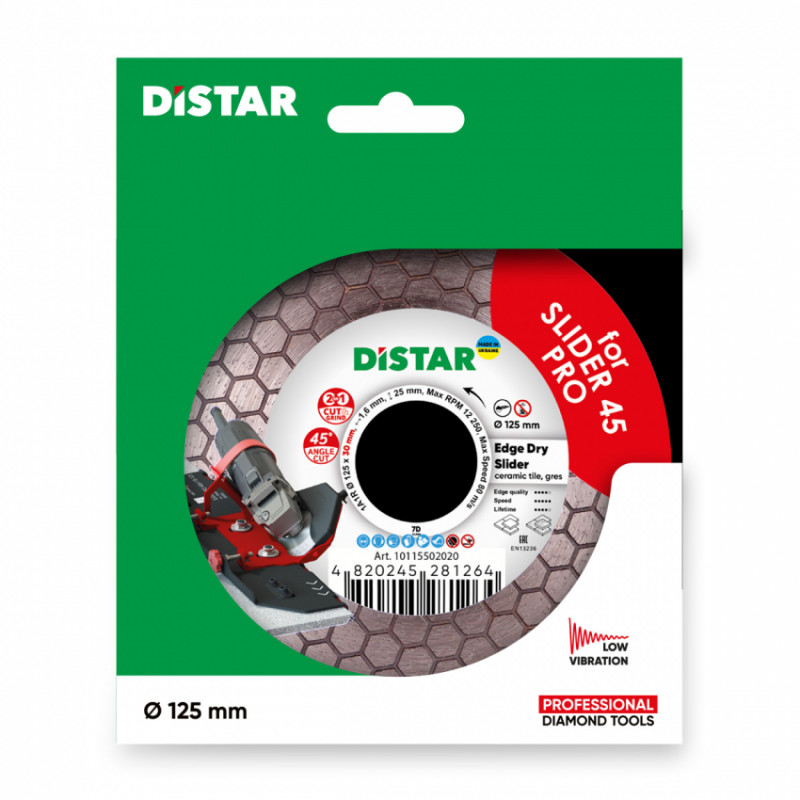 Круг алмазний вiдрiзний 1A1R 125x1,6/1,2x25x30 Edge Dry Slider-10115502020