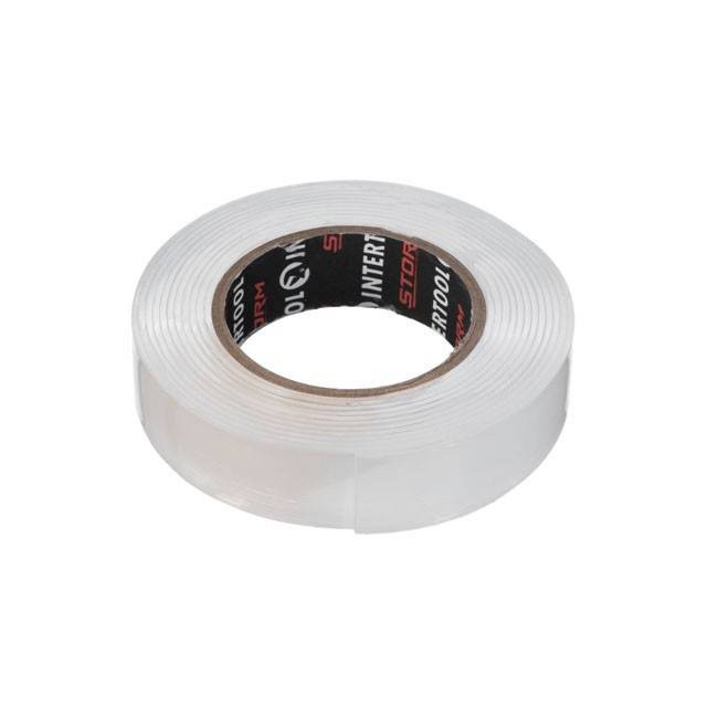 Стрічка клейка двостороння "POWER FIX", 2 м, 15×1 мм, прозора, акрил, STORM INTERTOOL KT-0825-KT-0825