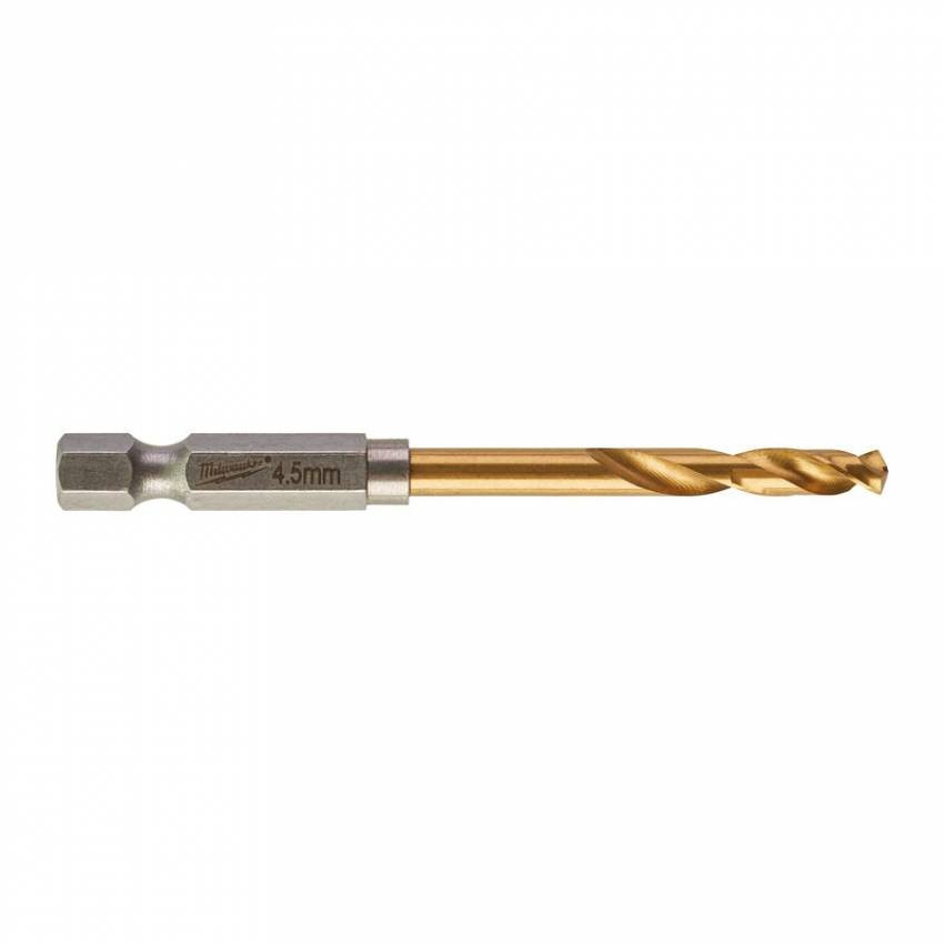 Свердло по металу RedHEX HSS-G TiN MILWAUKEE, Ø4,5мм-48894710