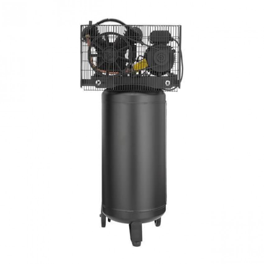 Компресор 100л, вертикальний, 3 кВт, 220 В, 10 aтм, 500 л/хв. 2 циліндри INTERTOOL PT-0017-PT-0017