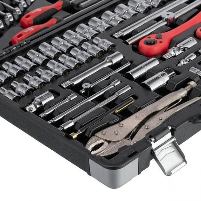 Професійний набір інструментів 1/4", 1/2", 101 од., Cr-V INTERTOOL ET-7101-ET-7101