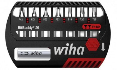 Набір біт Wiha BitBuddy TY PH, PZ, TX 29мм, 8 предметів,E 6.3,1.4&quot;,CrV-[articul]