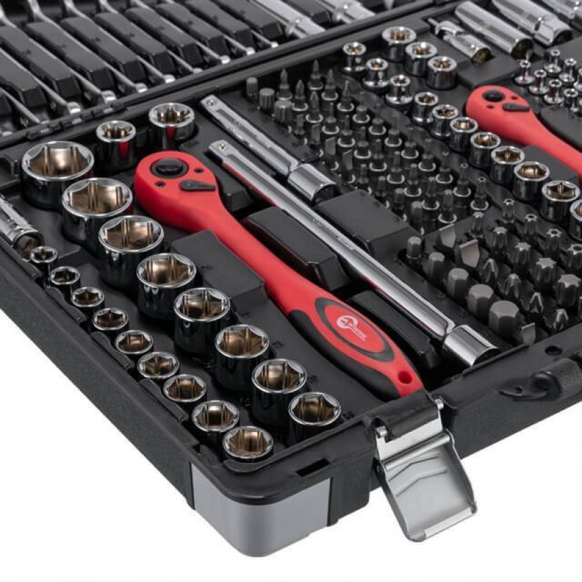 Набір інструментів професійний 1/4 "& 3/8" & 1/2 "176 од, Cr-V INTERTOOL ET-7176-ET-7176