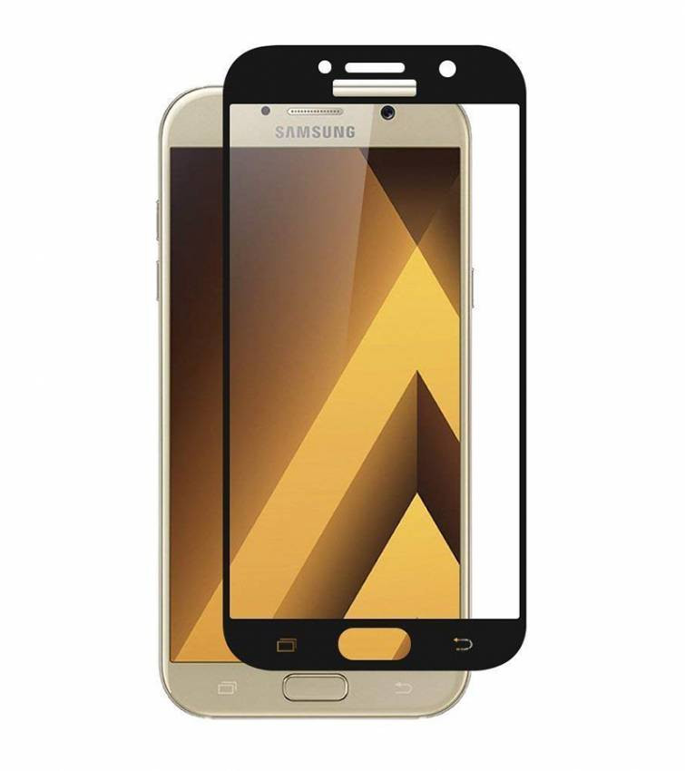 Захисне скло Full screen PowerPlant для Samsung Galaxy A7 (2017), Black-GL605446