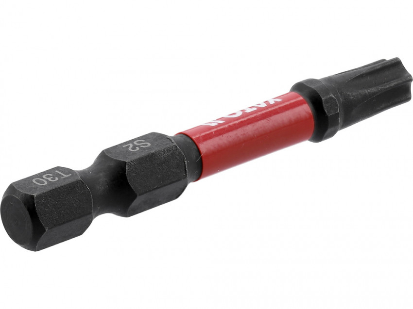 Насадка викруткова ударна YATO "TORX" T30 х 50 мм. шпиндель 6-гран- 1/4", 2 шт.[10]-YT-78056