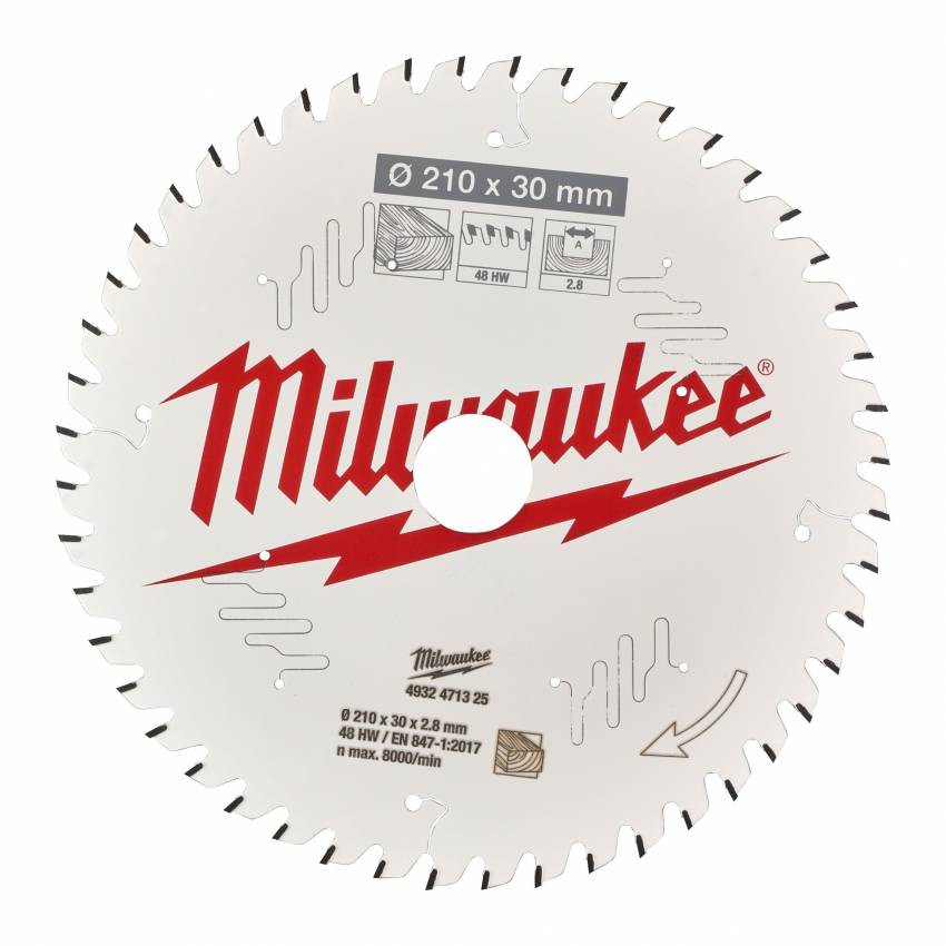 Диск пильний MILWAUKEE, Ø184/15,8мм, 24 зуб.-4932471378