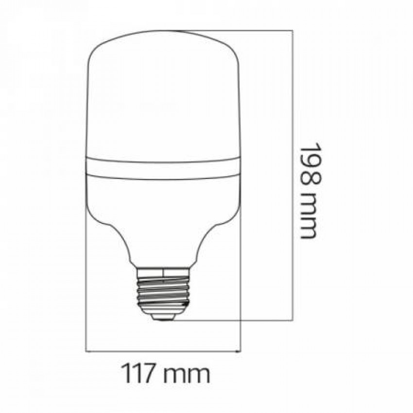 Світлодіодна лампа TORCH-40 40W E27 6400K-001-016-0040-013