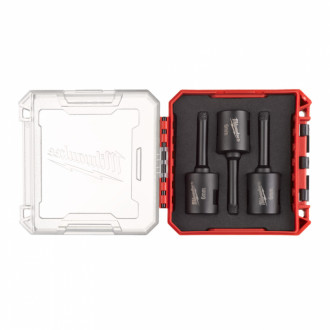 Набір алмазних коронок Diamond Max PACKOUT MILWAUKEE М14, діаметр 6мм (3шт) (сухе свердління) пластиковий кейс-[articul]
