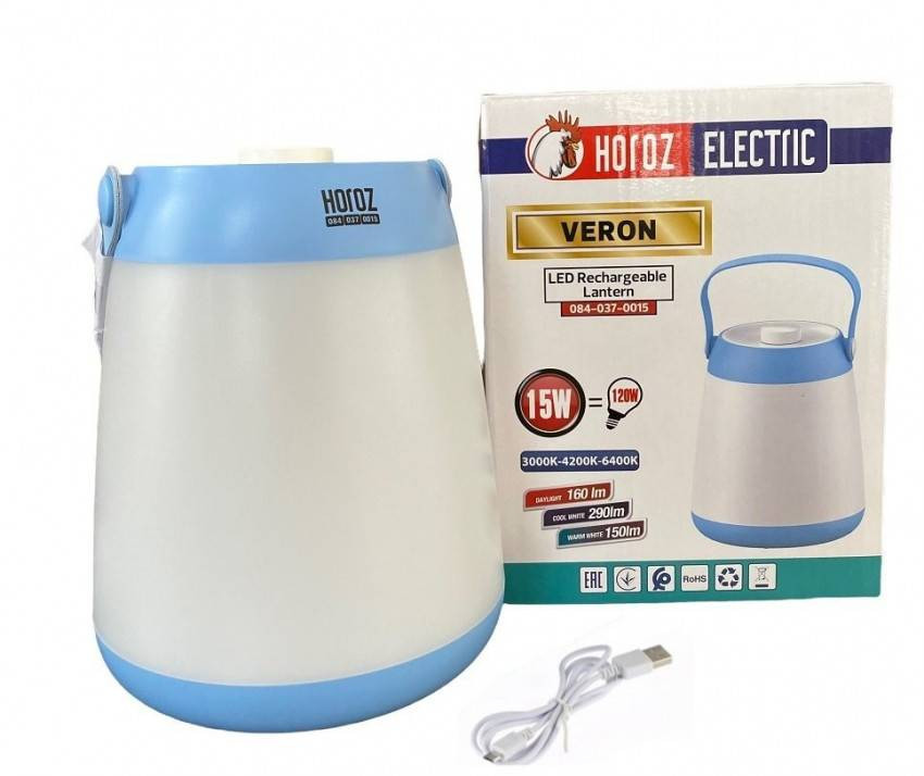 Аварійний ліхтар-світильник Horoz Electric LED VERON 15W (084-037-0015-010)-084-037-0015-010