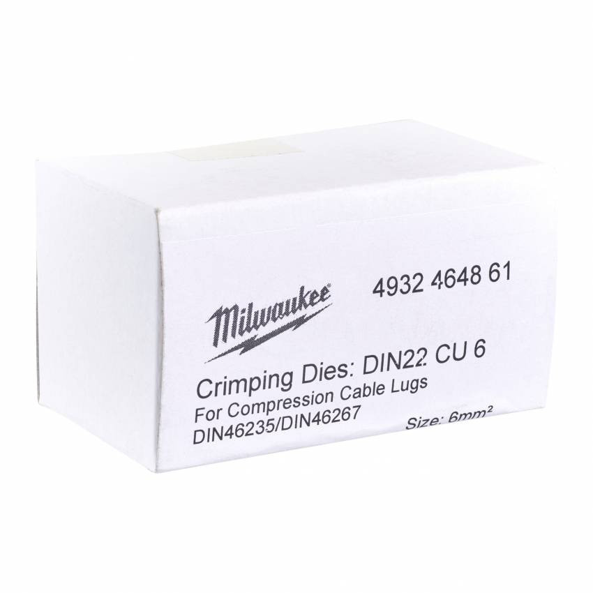 Матриця обжимна MILWAUKEE для кабелів та конекторів, DIN22 Cu 6-4932464861