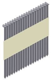 Цвях рифлений у стрічці Prebena типу PR 2,8/50 (5 тис. шт.)-PR 28/50 BKRI * 5000