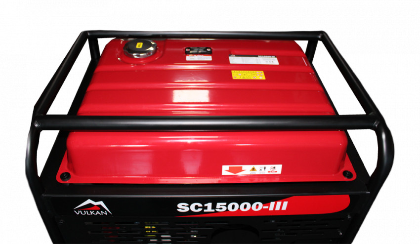Генераторна установка SC15000-III 1ф 12 кВт, ел.старт, бак-45л, кнопка-SC15000-III