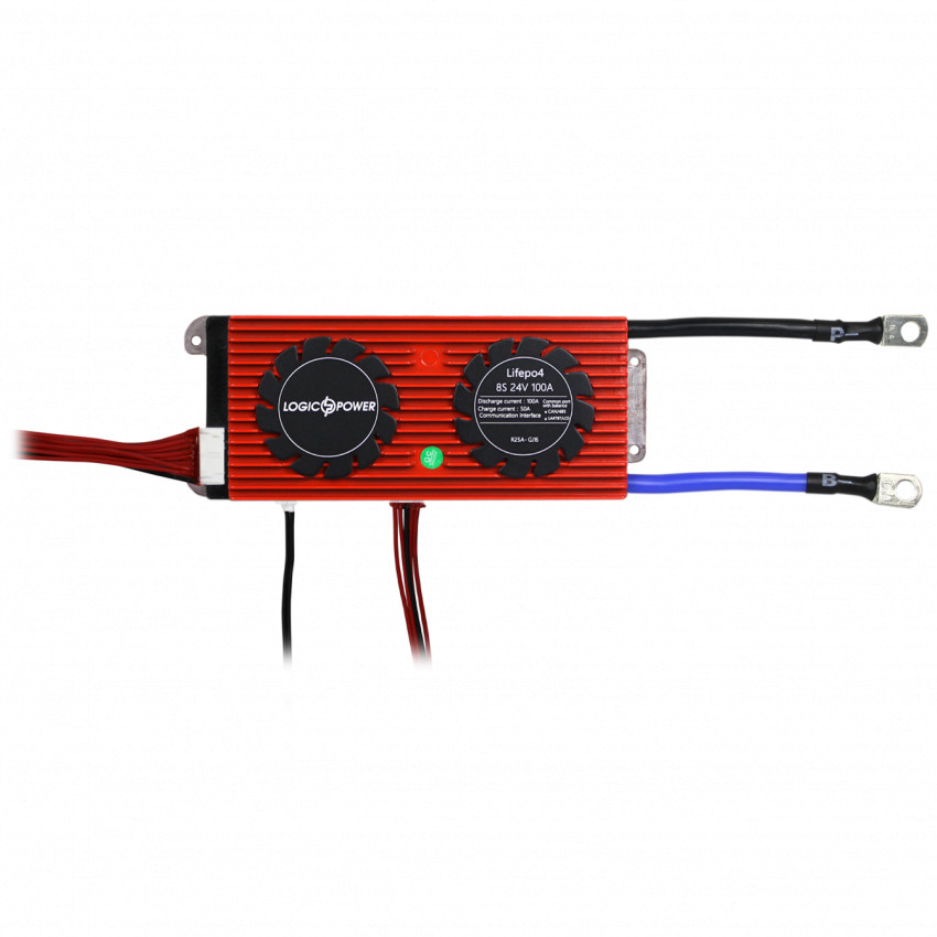 Smart BMS плата LP LiFePO4 24V 8S Dis 100A Ch 50A UART+RS485+CAN-