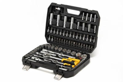 Набір ключів і насадок торцевих MASTERTOOL CrV 1/4&quot; і 1/2&quot; 94 шт 78-5094-[articul]