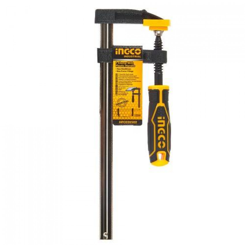 Струбцина столярна тип-F 50×200 мм INGCO INDUSTRIAL-HFC020502