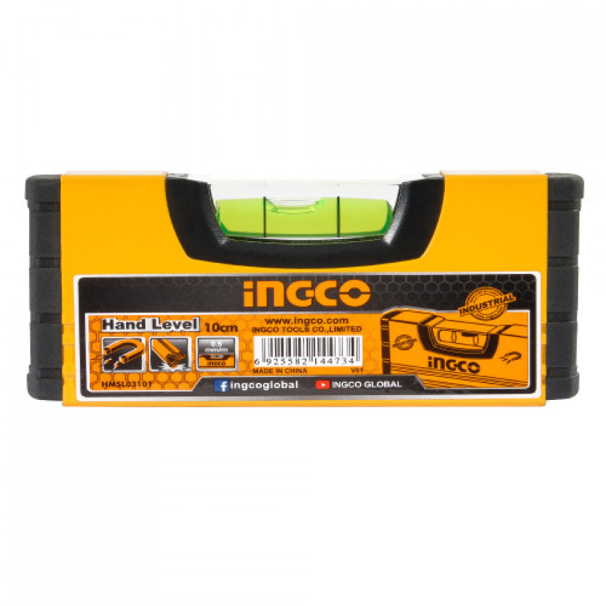 Рівень 10 см із магнітами INGCO INDUSTRIAL-HMSL03101
