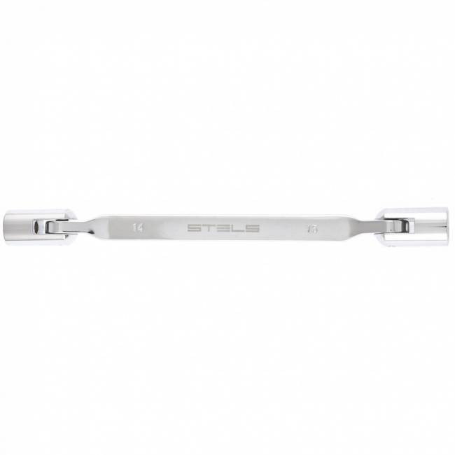 Ключ шарнірний 14х15 мм, CrV, 12-гранний, STELS-14955