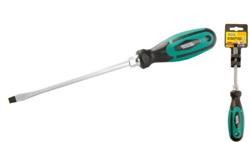 MasterTool Викрутка плоска SL6*150 посилена, Ст.: 45-8615-45-8615