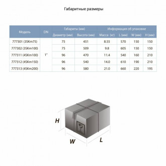 Насос вихровий свердловинний 0.55 кВт H 36(21)м Q 40(20)л/хв Ø75мм AQUATICA (DONGYIN) (777301)