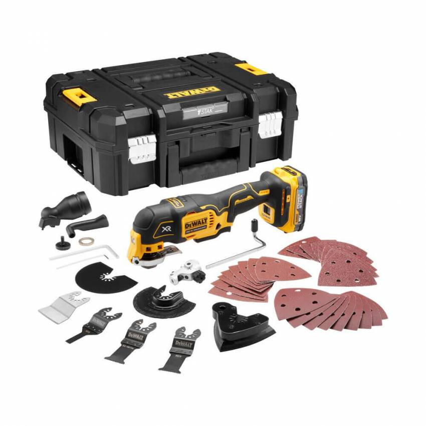 Багатофункціональний інструмент акумуляторний безщітковий DeWALT DCS356E1T-DCS356E1T