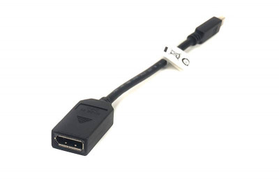 Кабель-перехідник PowerPlant mini DisplayPort (Thunderbolt) M — DisplayPort F, 0.2 м-[articul]