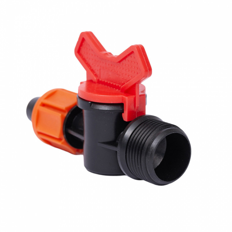 Кран для крапельної стрічки Ø16мм н/р 3/4" FLORA (5079644)-5079644