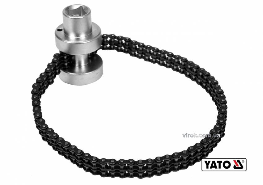 Ключ до масляного ланцюгового фільтра YATO: квадрат-1/2", Ø=60-115 мм, Cr-V-YT-08253
