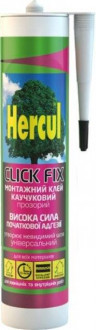 HERCUL CLICK FIX Прозорий монтажний клей на каучуковій основі-[articul]