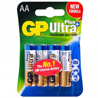 Батарейка GP ULTRA PLUS ALKALINE 1.5V 15AUPHM-2UE2 лужна, LR6, АА-[articul]