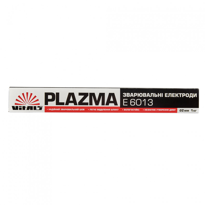 Електроди зварювальні Vitals Plazma E6013 d 2мм, X 1кг-186220
