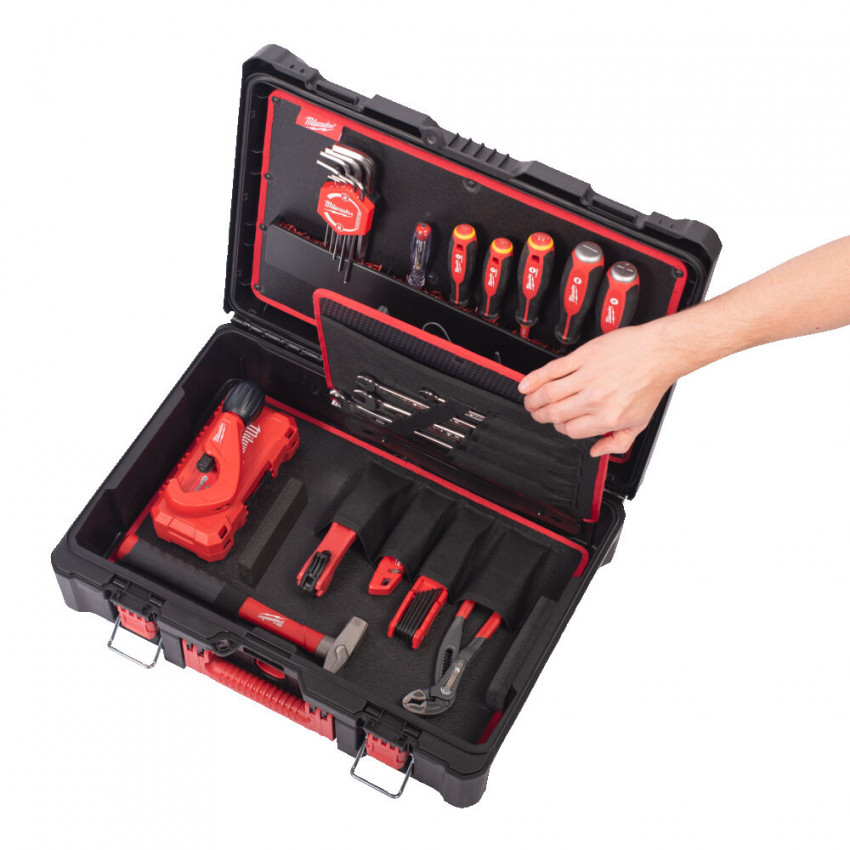 Набір ручного інструмента для інсталятора MILWAUKEE в кейсі PACKOUT-4932499467
