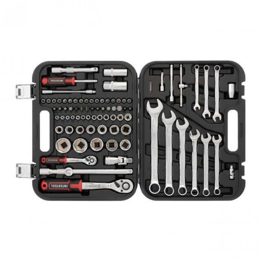 Набір інструментів 1/2 "& 1/4", 82ед., Cr-V STORM INTERTOOL ET-8082-ET-8082