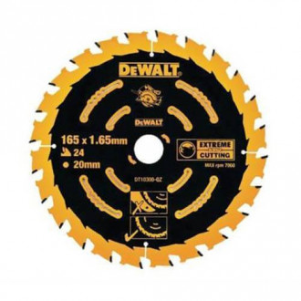 Диск пильний 165 мм, 20 мм, 24 EXTREME DeWALT DT10300