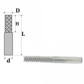 Фреза  D1, H7, d3.175, L40 31-640-010-[articul]