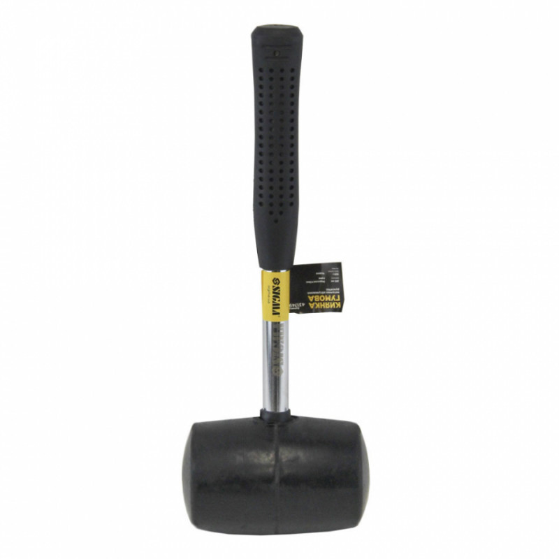 Киянка гумова чорна 680г металева обгумована рукоятка SIGMA (4317491)-4317491