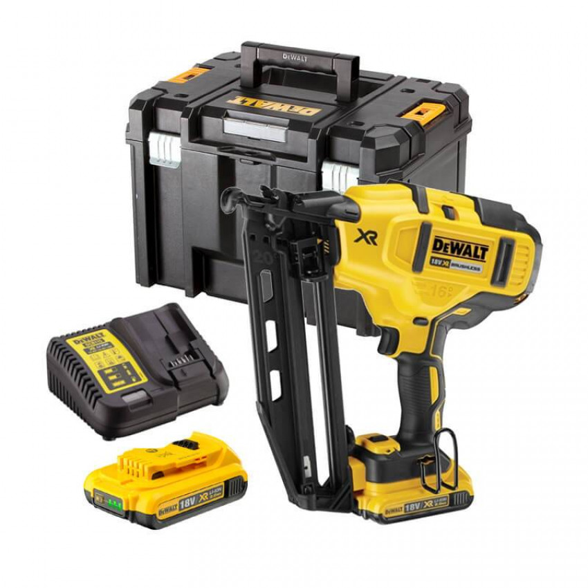 Пістолет гвоздезабивний акумуляторний безщітковий DeWALT DCN660D2-DCN660D2