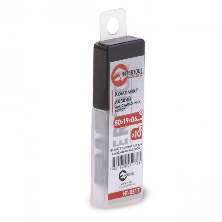 Комплект лез HOOK, 10 шт., для оздоблювальних робіт INTERTOOL HT-0517-HT-0517