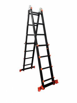 Драбина-телескоп розкладна анодований алюміній 1.14-4.0м-[articul]