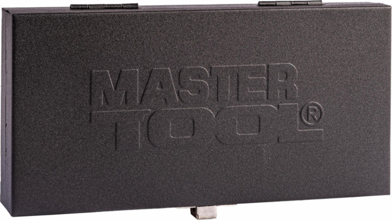Набір насадок торцевих MASTERTOOL PROFI CrV 1/4" 4-13 мм тріскачка що подовжується 72Т 45 шт металевий кейс 78-2045-78-2045