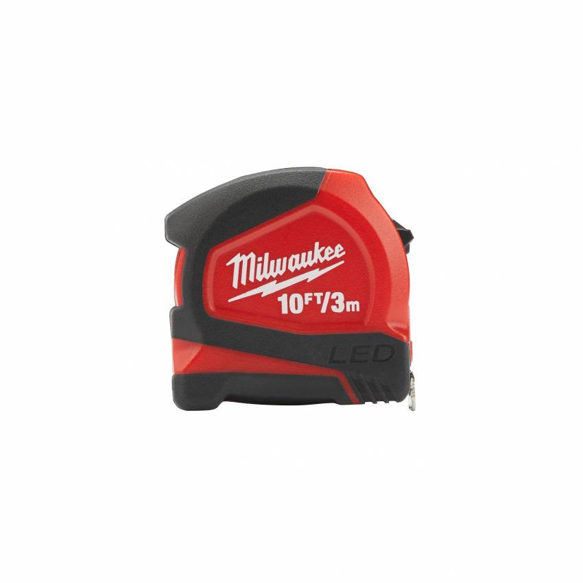 Рулетка метрична MILWAUKEE з LED підсвічуванням, 3м, (12мм)-48226602