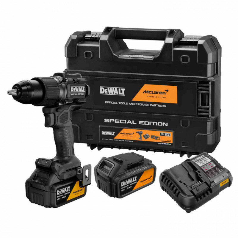 Дриль-шурупокрут ударний McLaren F1 TEAM SPECIAL EDITION DeWALT DCD86MM2T-DCD86MM2T